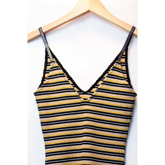 TOPSHOP STRIPED BODYCON DRESS - Picture 7 of 8